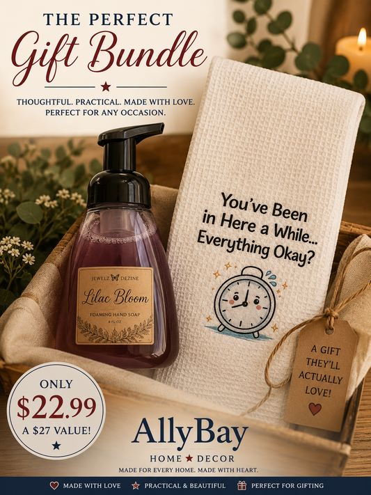 Foaming Soap & Decorative Towel Bundle + FREE Wax Melt