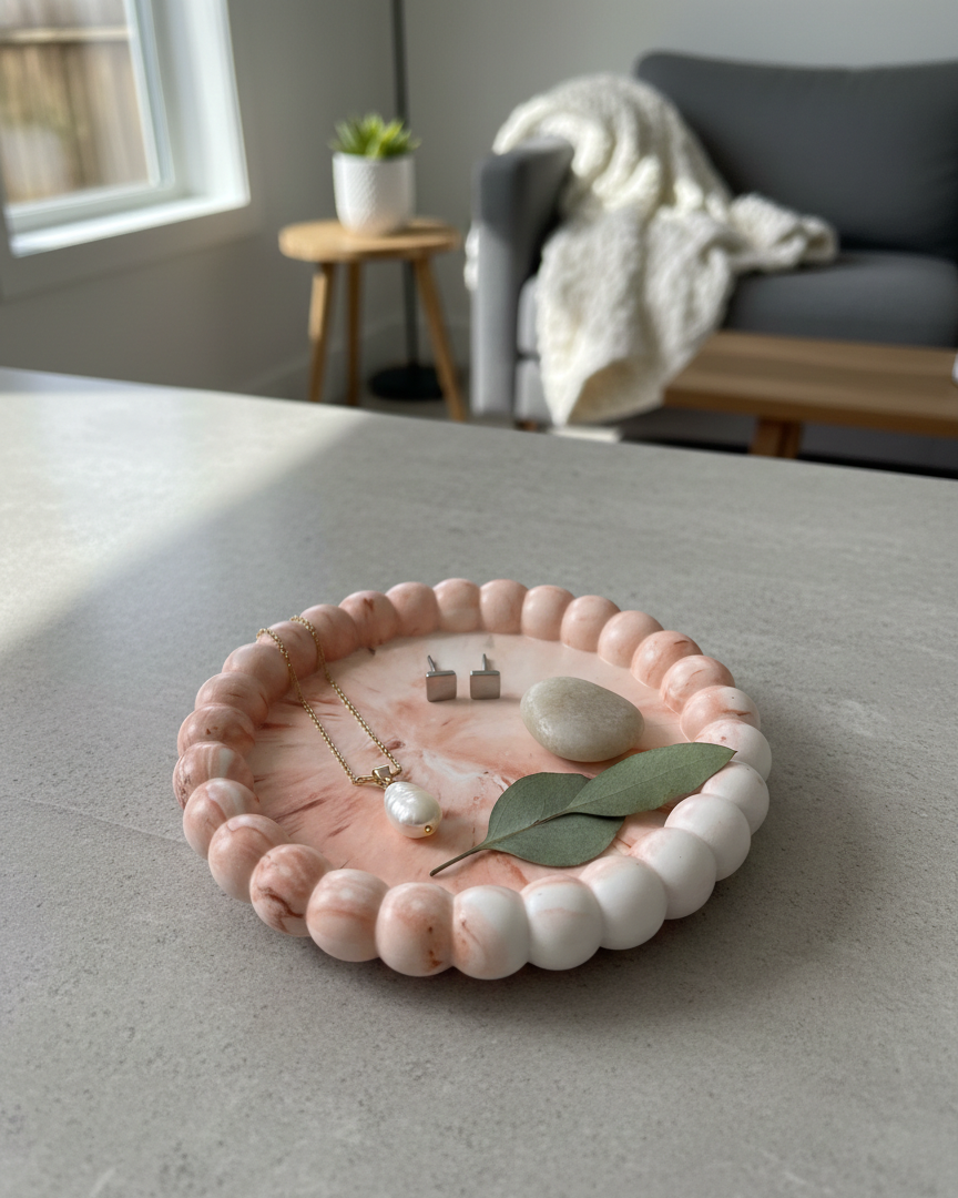 Small Bubble Jesmonite Trinket Dish