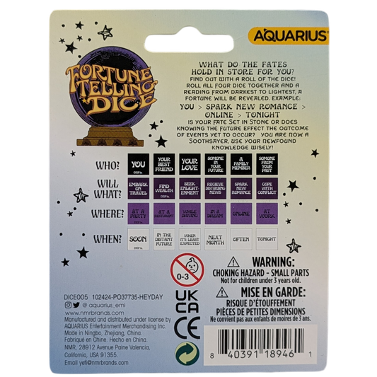 Fortune Telling Dice Rolling Game (4 Dice)