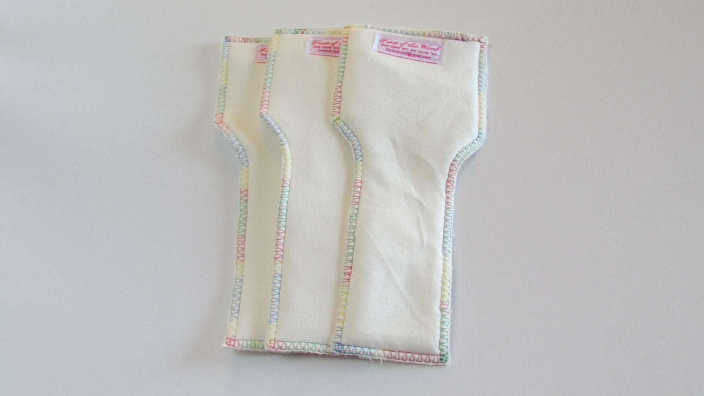 100% organic bamboo inserts set of three