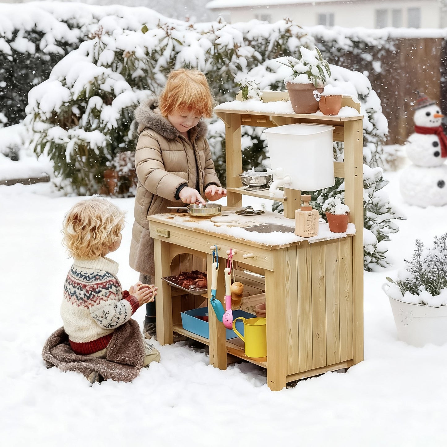 DuoPlay Outdoor Play Kitchen for Kids