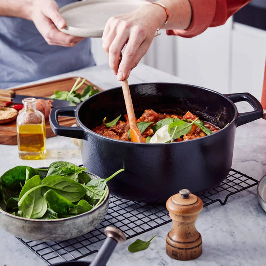 Enameled Cast Iron Round Dutch Oven, 5-Qt