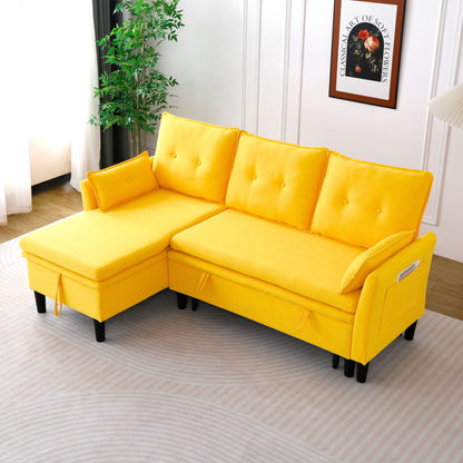 L-Shaped Reversible Chaise Sectional Sofa