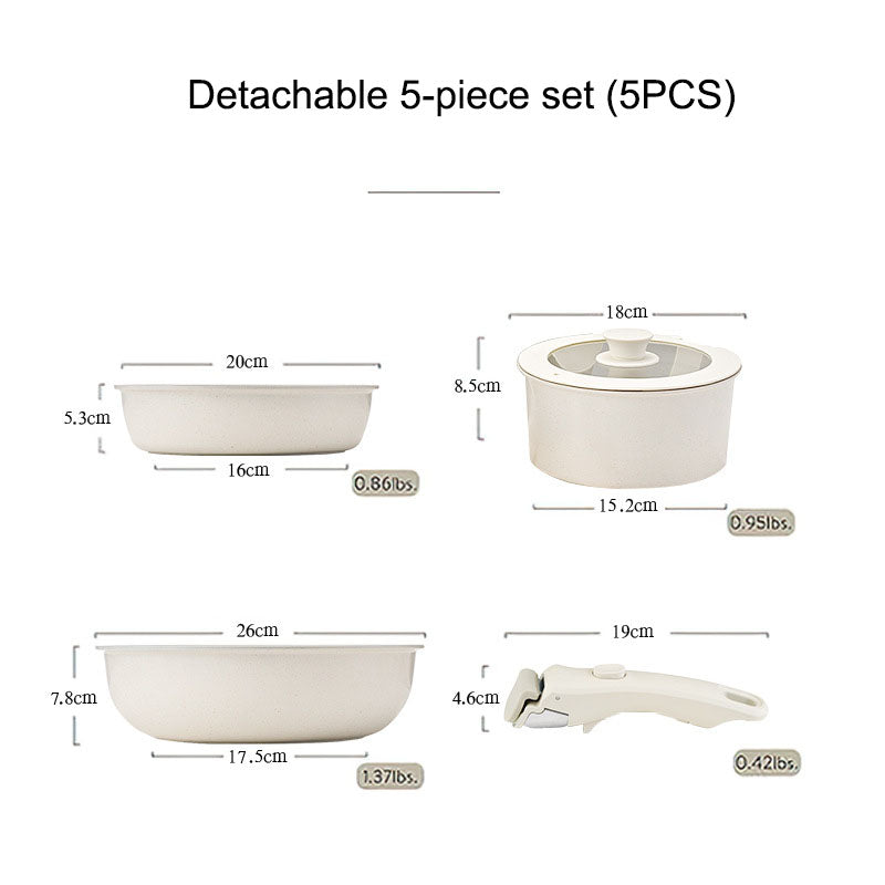 Detachable Non Stick Cookware Set