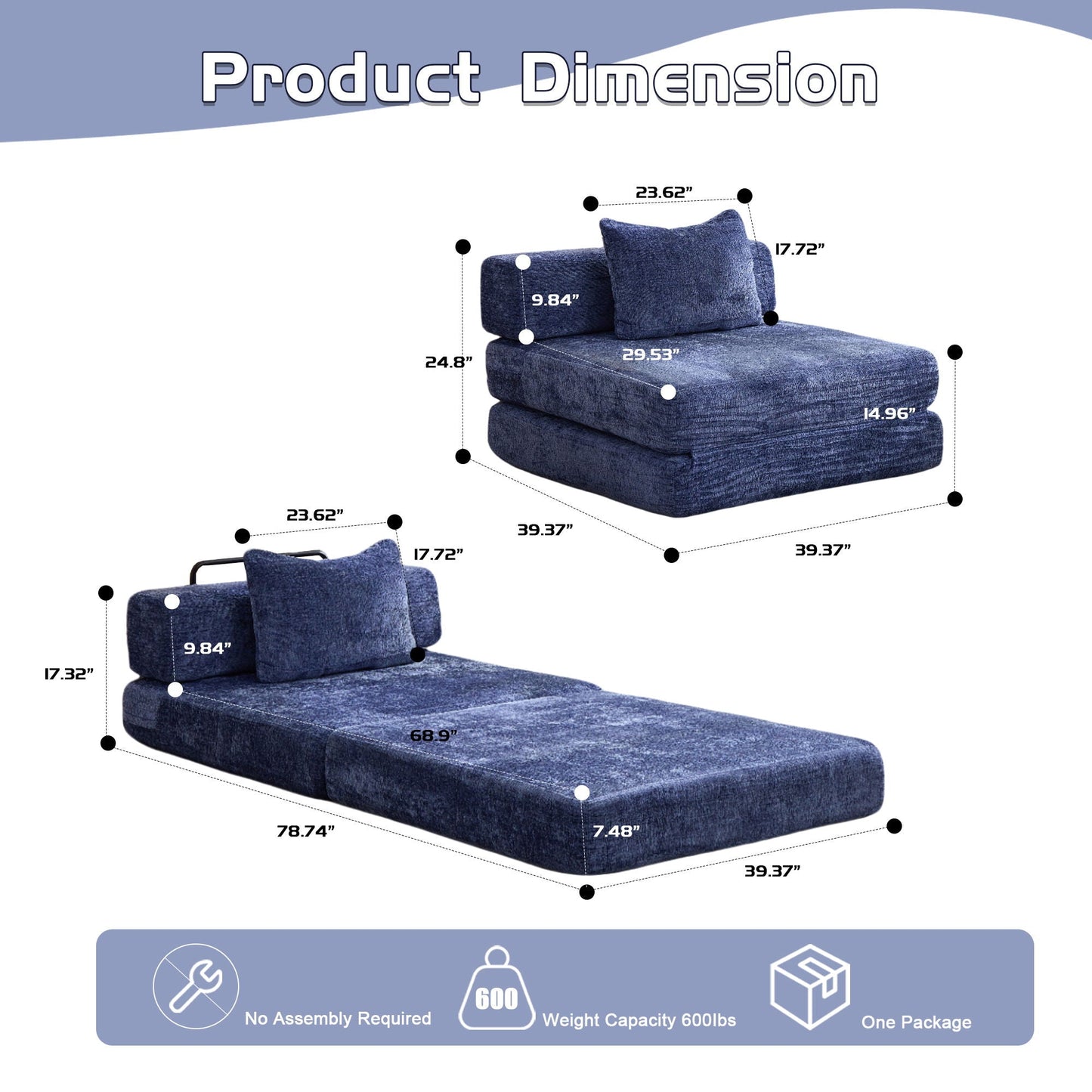 Convertible Floor Sofa Bed
