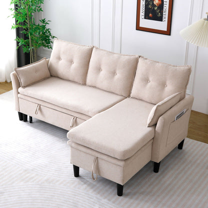 L-Shaped Reversible Chaise Sectional Sofa