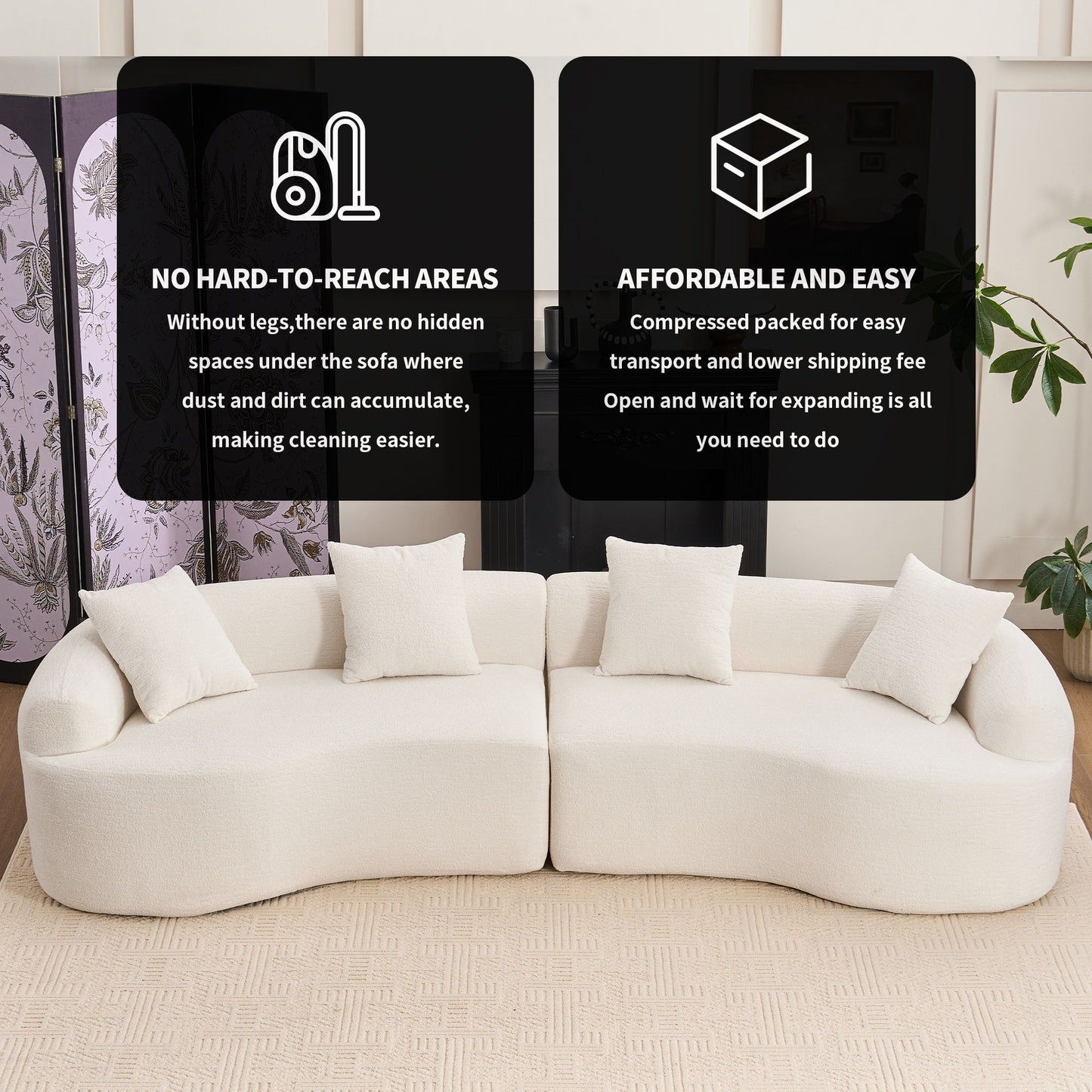 4 Seater Fabric Sofa