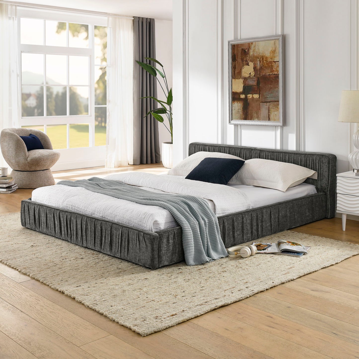 Modern Upholstered Platform Bed