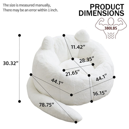 Cat Shaped Bean Bag Sofa