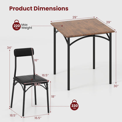 3-Piece Dining Table Set