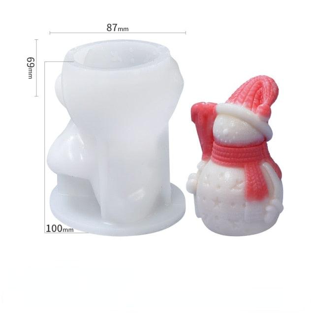 3D Christmas Tree Candle Mold DIY Scented Candle Christmas