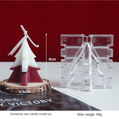 3D Christmas Tree Candle Mold DIY Scented Candle Christmas