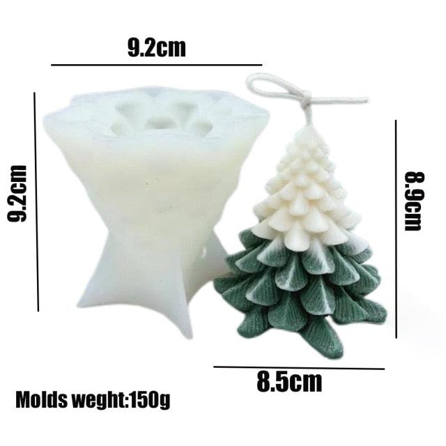 3D Christmas Tree Candle Mold DIY Scented Candle Christmas