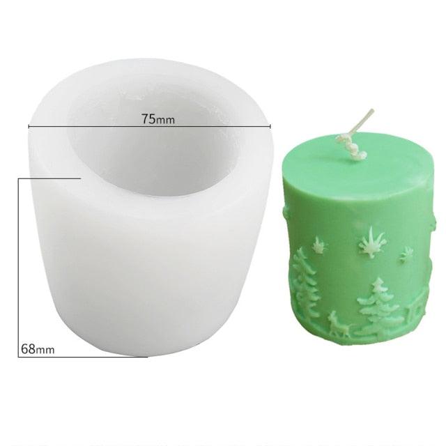 3D Christmas Tree Candle Mold DIY Scented Candle Christmas
