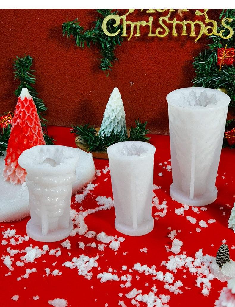 3D Christmas Tree Candle Mold DIY Scented Candle Christmas