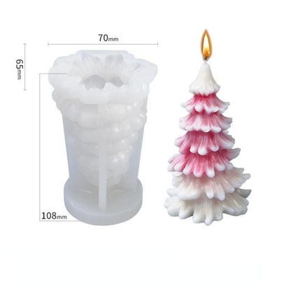 3D Christmas Tree Candle Mold DIY Scented Candle Christmas