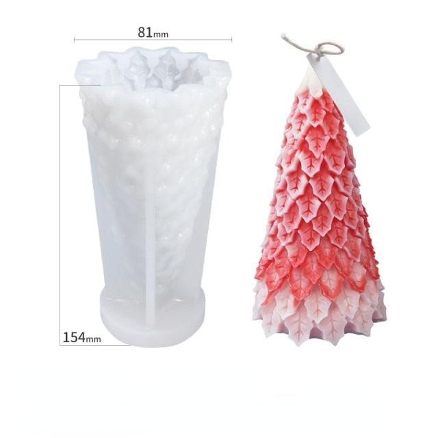 3D Christmas Tree Candle Mold DIY Scented Candle Christmas