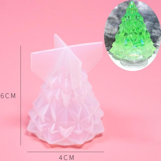 3D Christmas Tree Candle Mold DIY Scented Candle Christmas