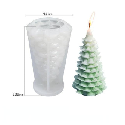 3D Christmas Tree Candle Mold DIY Scented Candle Christmas