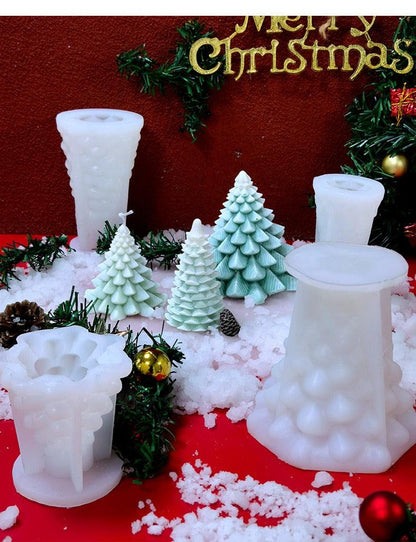 3D Christmas Tree Candle Mold DIY Scented Candle Christmas