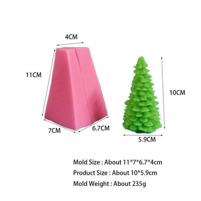 3D Christmas Tree Candle Mold DIY Scented Candle Christmas