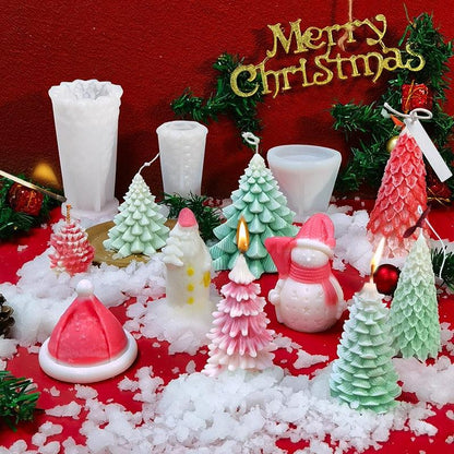 3D Christmas Tree Candle Mold DIY Scented Candle Christmas