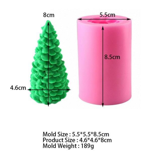 3D Christmas Tree Candle Mold DIY Scented Candle Christmas