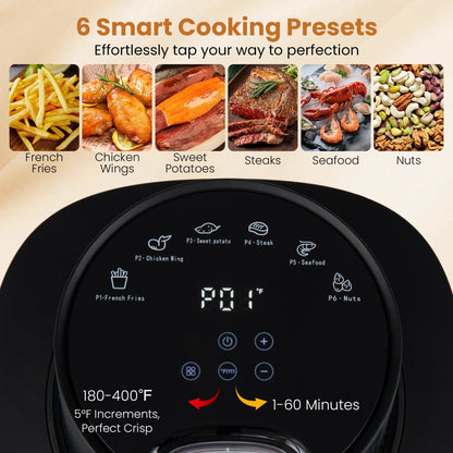 4.7 QT Glass Air Fryer