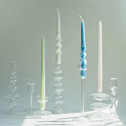 4pc Unscented 12" Candles Colored Long Stick Candle Birthday Candle