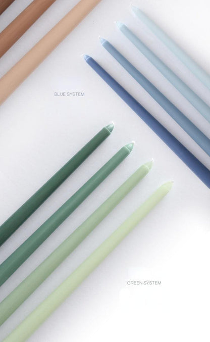 4pc Unscented 12" Candles Colored Long Stick Candle Birthday Candle