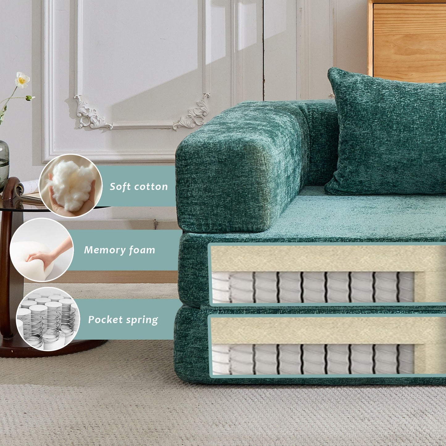 Convertible Floor Sofa Bed