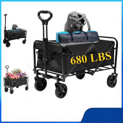 680LBS Heavy Duty Folding Wagon Cart