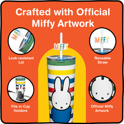 Miffy Stripes Tumbler - 24 oz