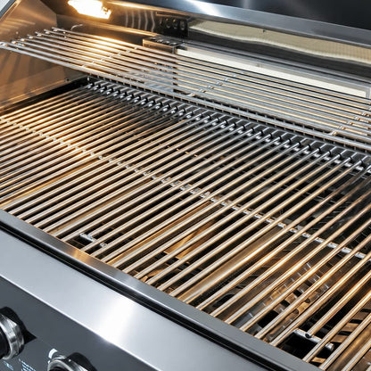 43" 6-Burner Natural NG Black Outdoor Kitchen Island Grill