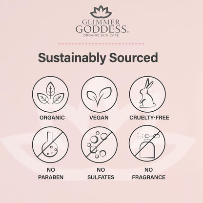 Glimmer Goddess Organic Whipped Body Butter - Peach Bellini
