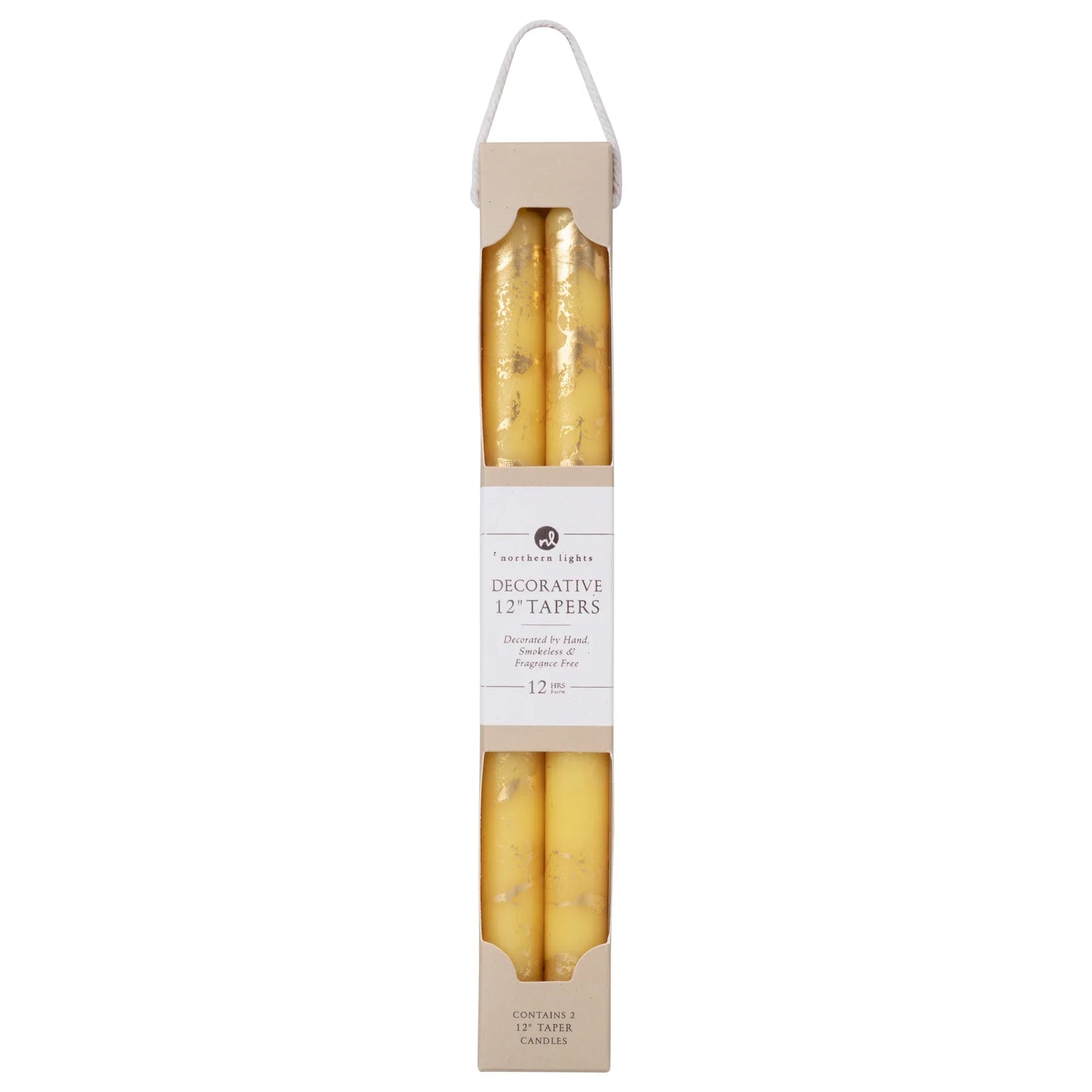 12'' Decorative Taper Candle 2-Packs