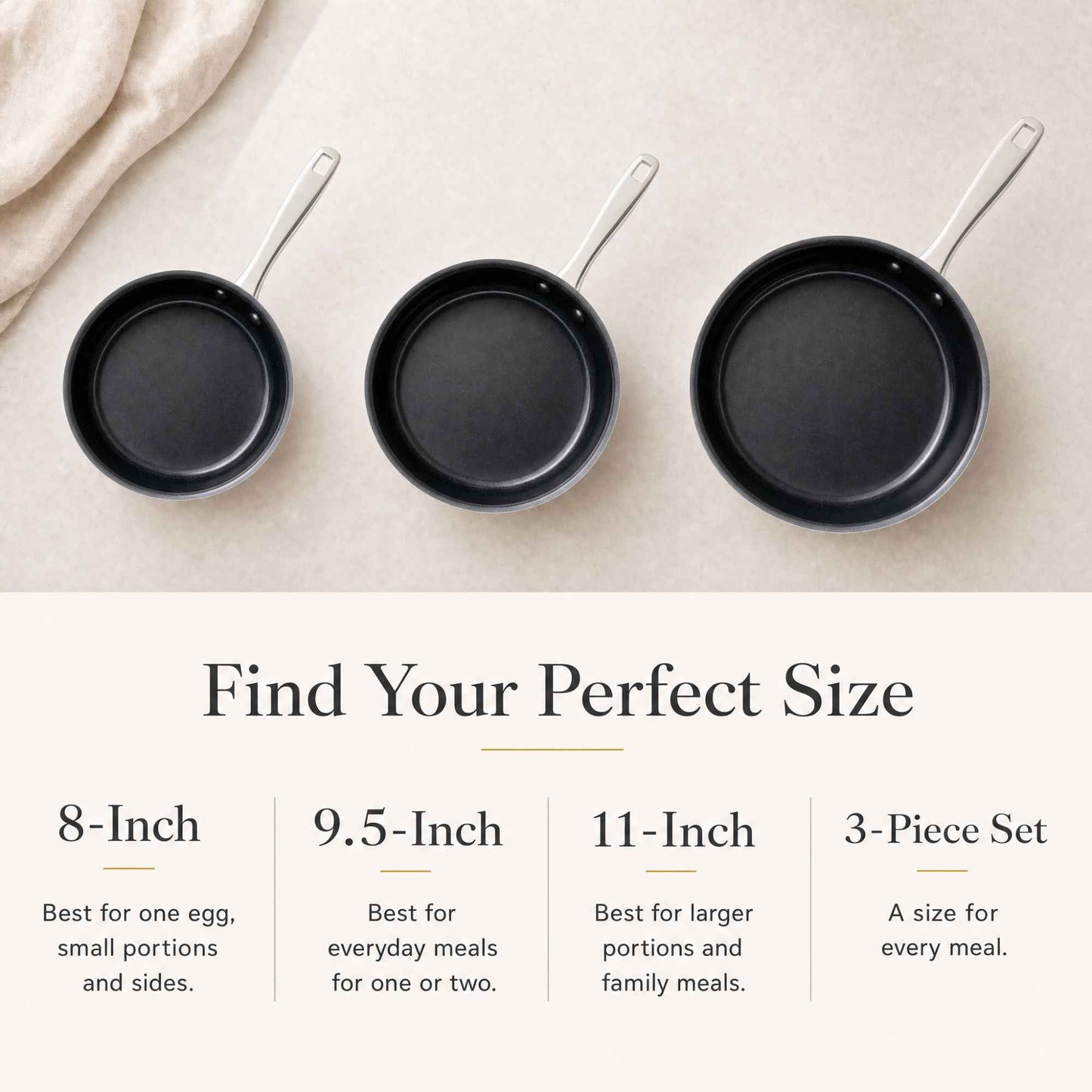 5-Ply Nonstick Stainless Steel Frying Pan