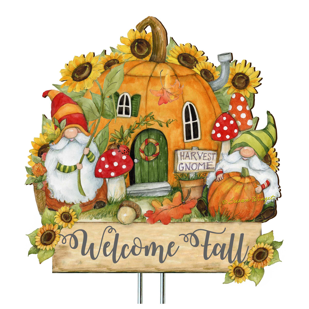 Outdoor Garden Stake Fall Decoration