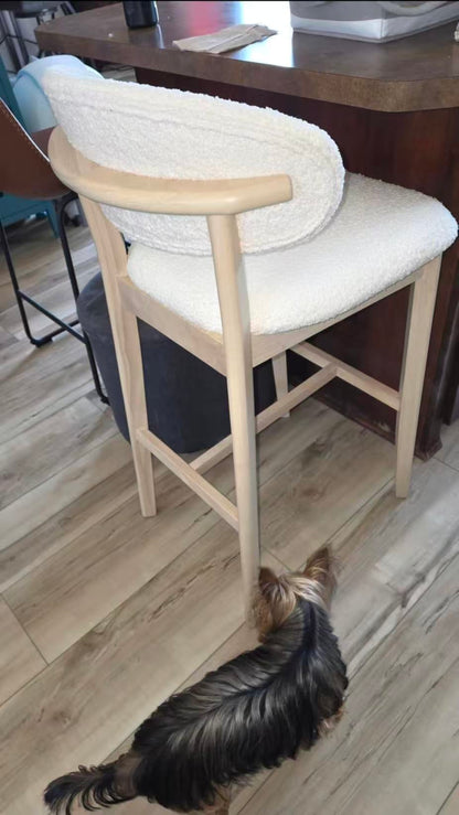 Set Of 2 Upholstered Bar Stools
