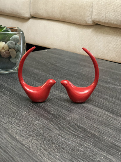 Vibhsa Red Bird Figurines of Heal and Happiness