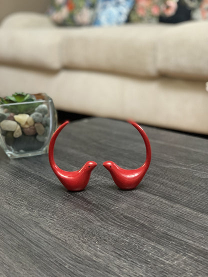 Vibhsa Red Bird Figurines of Heal and Happiness