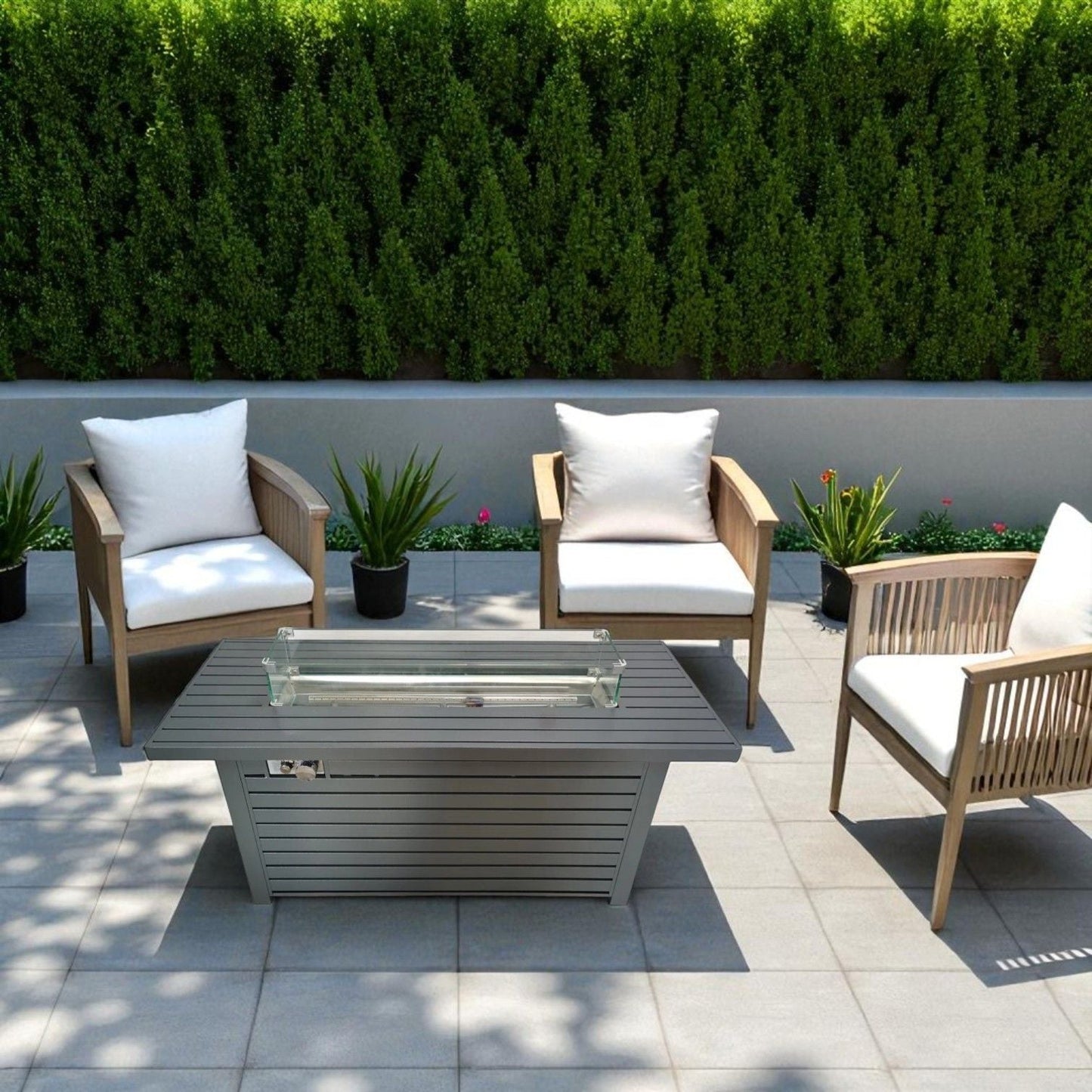 Outdoor Gas Fire Pit Table