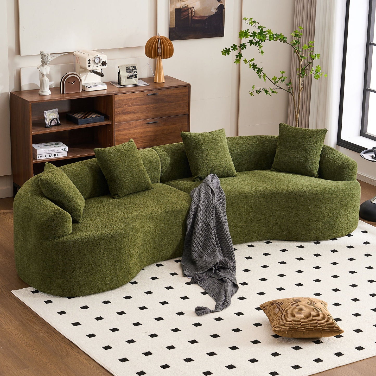 4 Seater Fabric Sofa