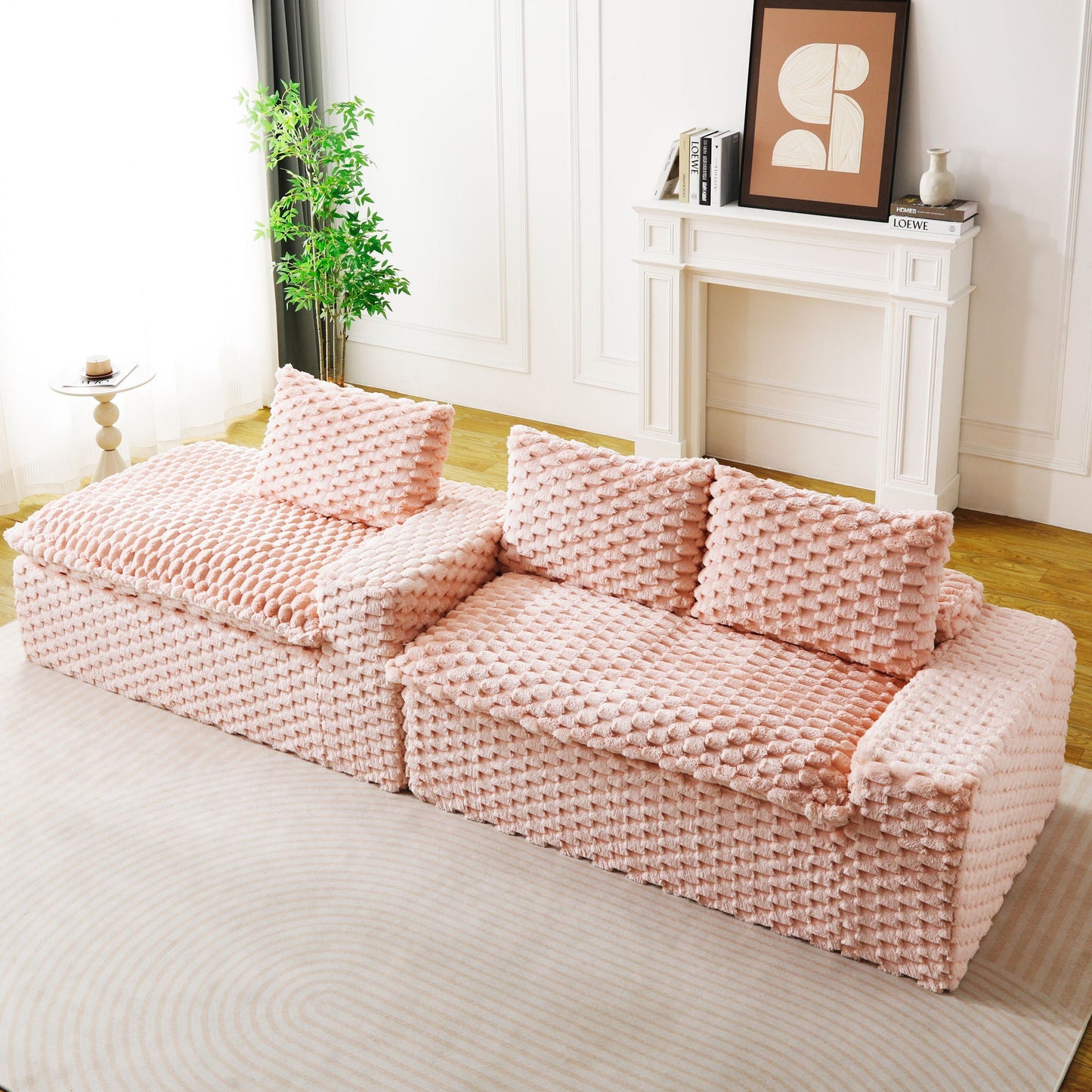 Modular Sofa With Chaise Lounge