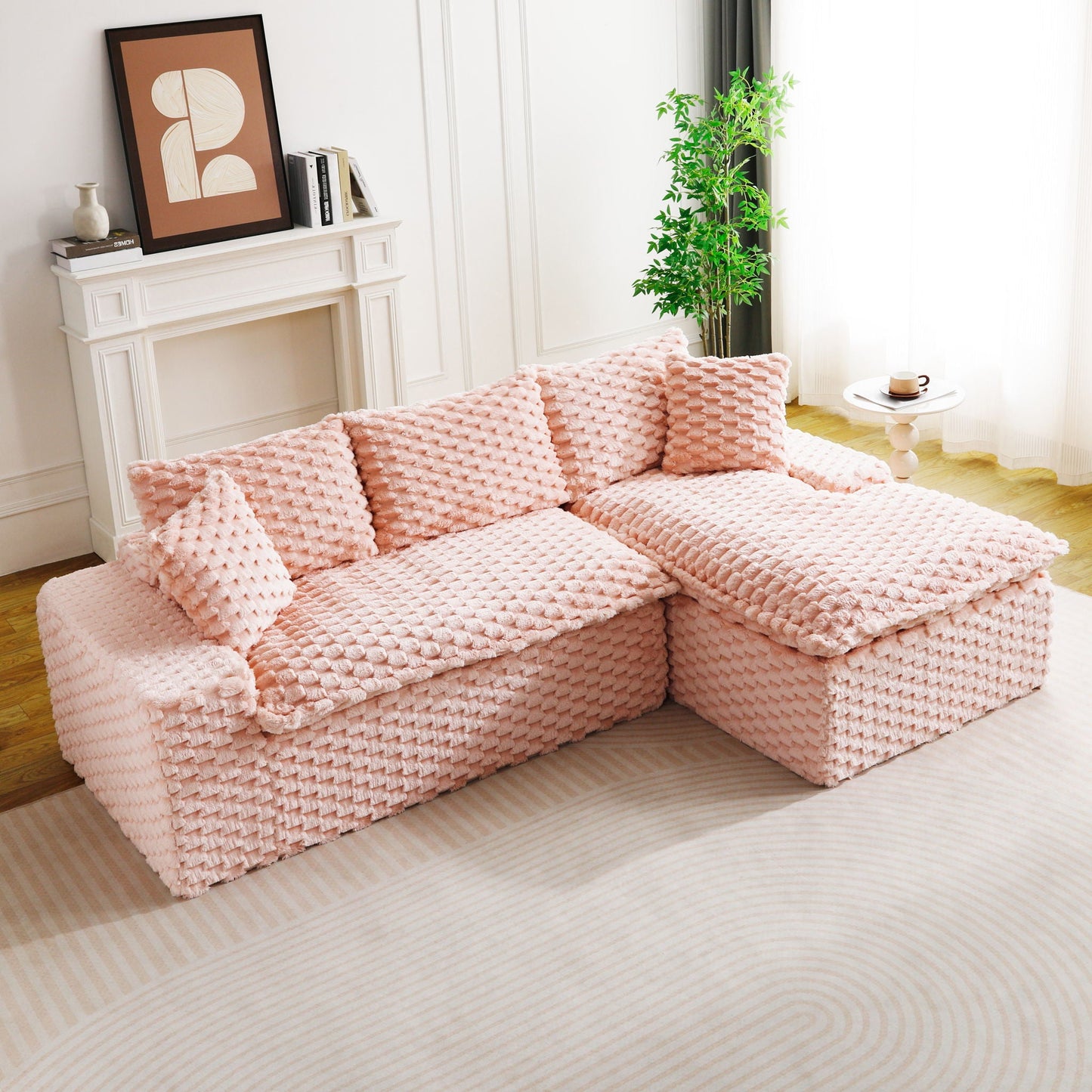 Modular Sofa With Chaise Lounge