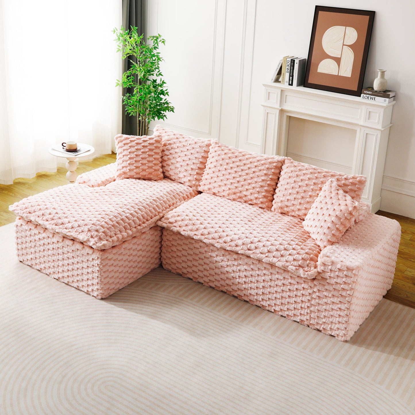 Modular Sofa With Chaise Lounge
