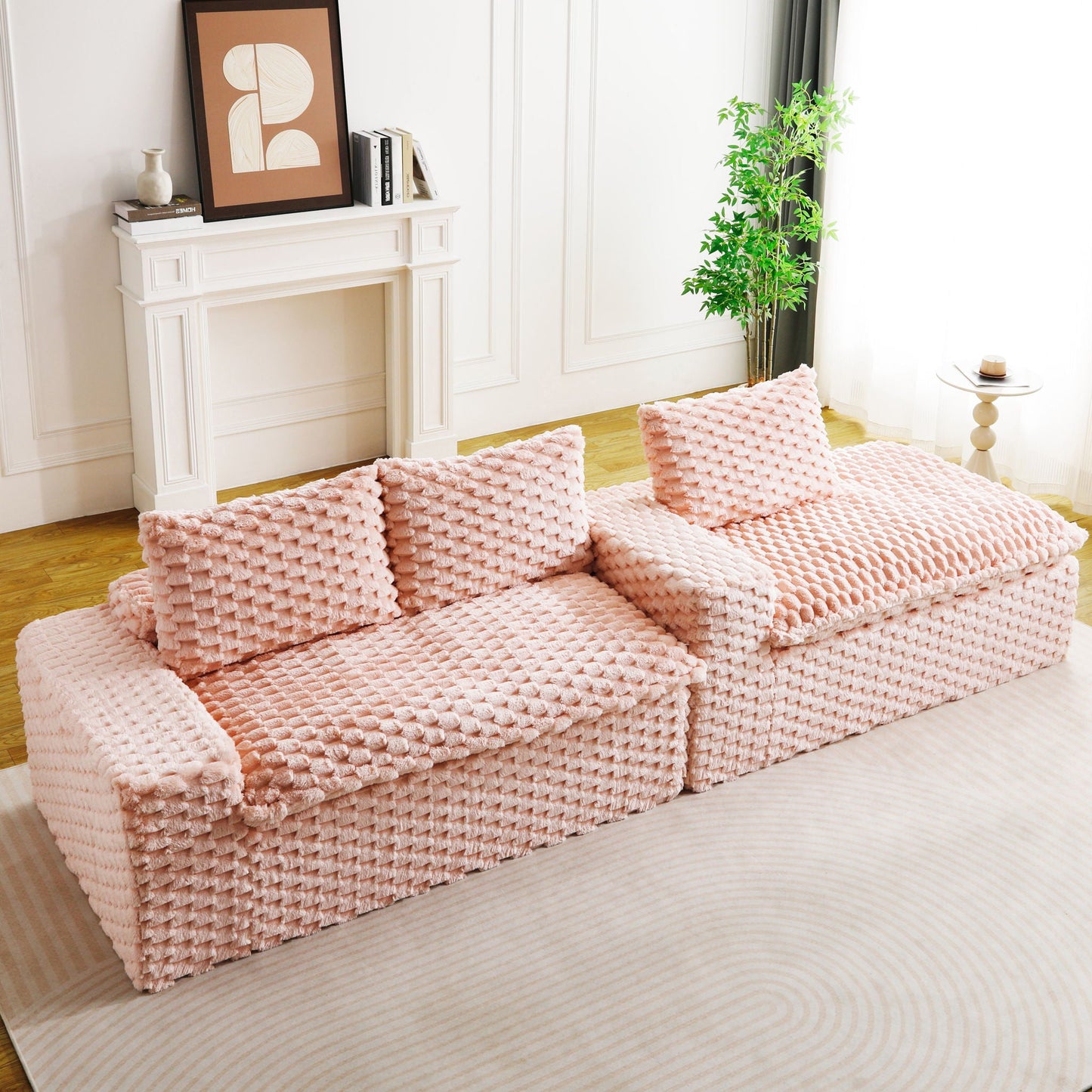 Modular Sofa With Chaise Lounge