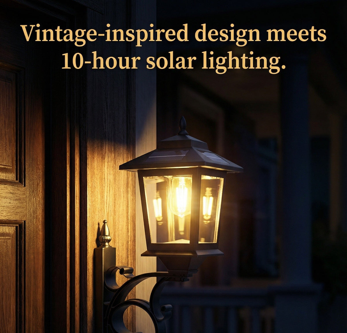 Solar Lamp Post with Flower Pot –