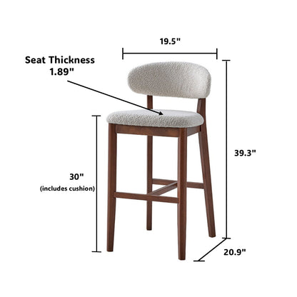 Set Of 2 Upholstered Bar Stools
