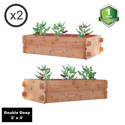 SET OF 2 Timberlane Gardens Easy Raised Garden Bed Kits.